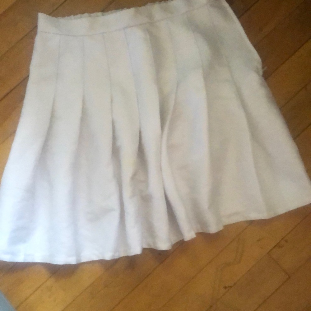 white pleated wild fable mini tennis skirt
